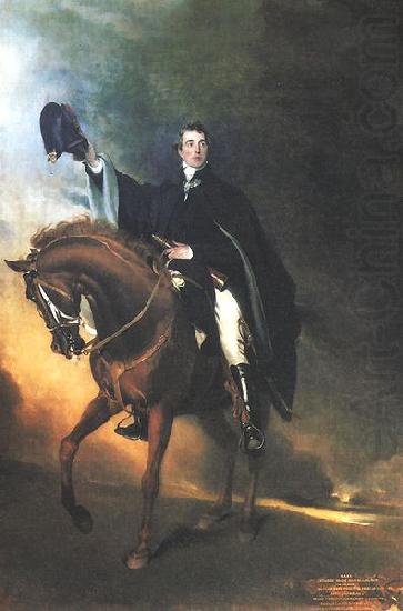 Sir Thomas Lawrence The Duke of Wellington mounted on Copenhagen as of Waterloo china oil painting image